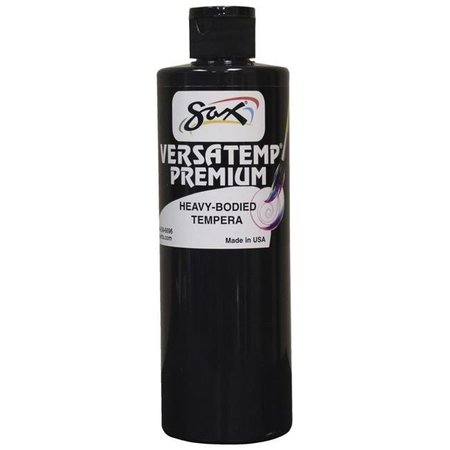 CHROMA ACRYLICS Chroma Acrylics 1592700 Versatemp Premium Heavy-Bodied Tempera Paint; Black; 1 Pint 1592700